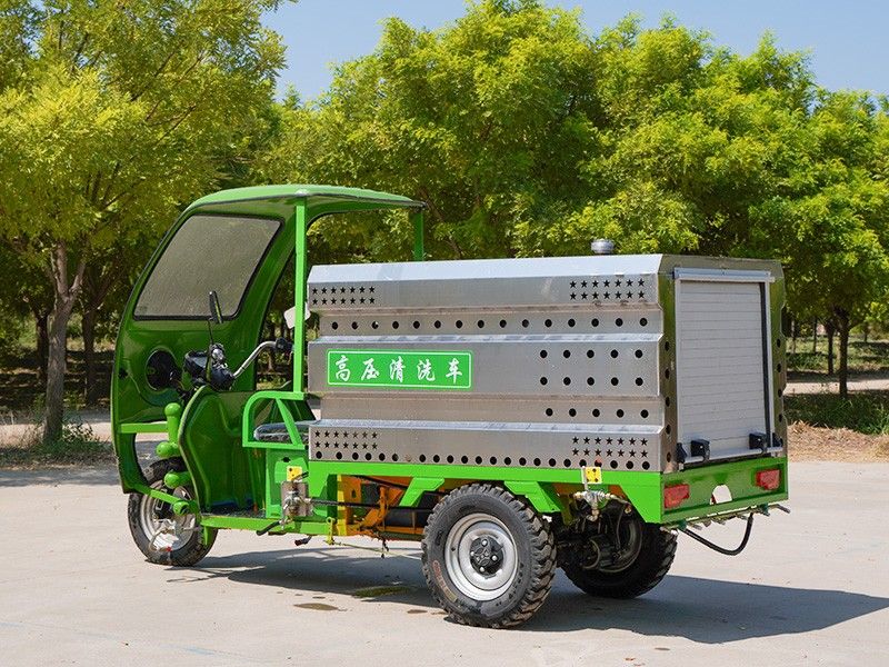 不銹鋼電動(dòng)三輪高壓清洗車(chē)(800L)